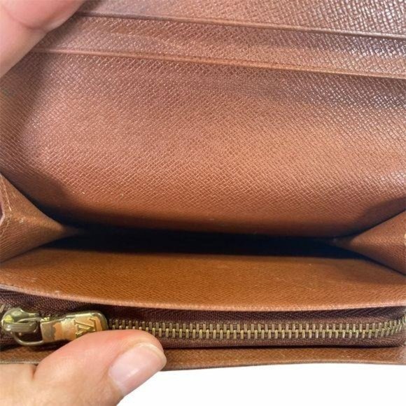 Authentic Louis Vuitton Wallet Porte Monnaie Billet Bifold Monogram LV Vintage - Picture 8 of 11